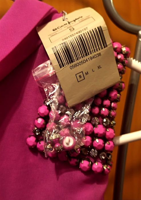 vestido com etiqueta el corte inglês