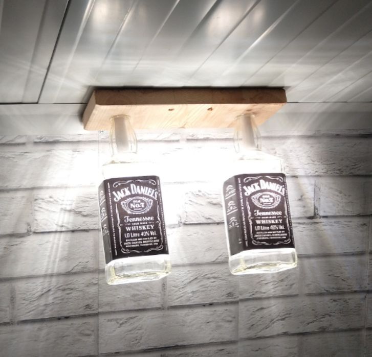 Lampa drewniana loftowa loft