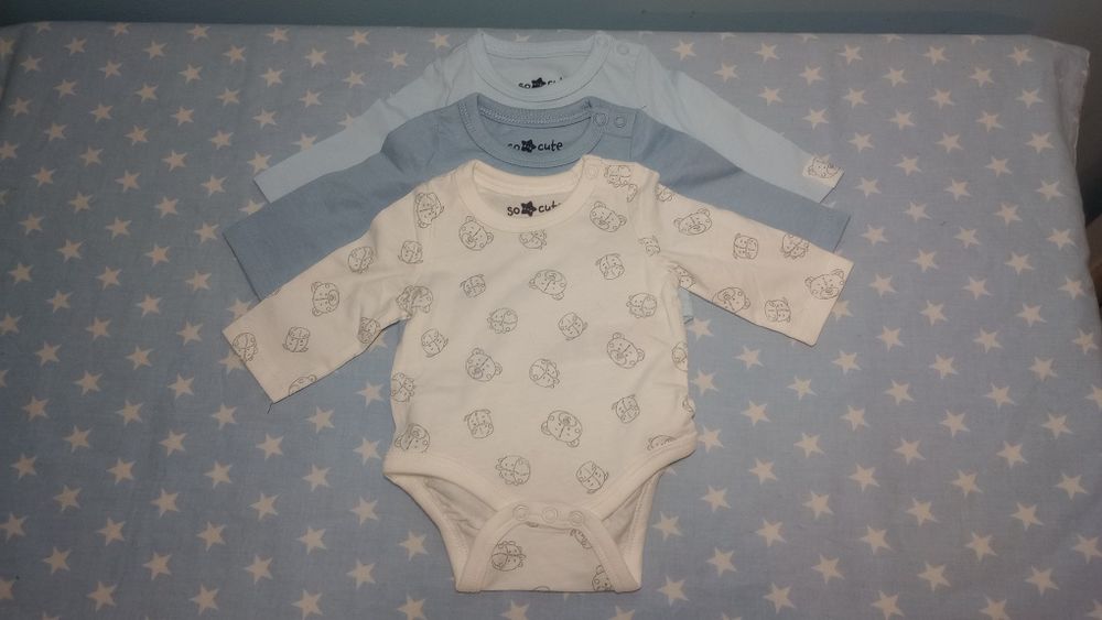 Komplet body z długim rękawem i spodenki rozmiar 56
