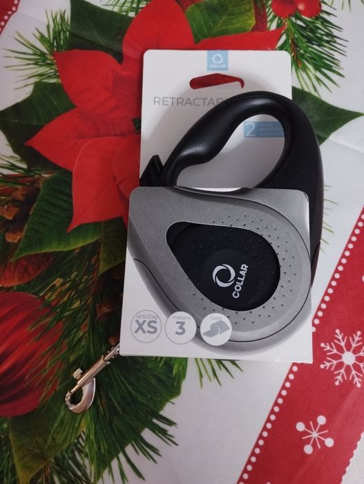 Повідець-рулетка COLLAR для собак, Чорний