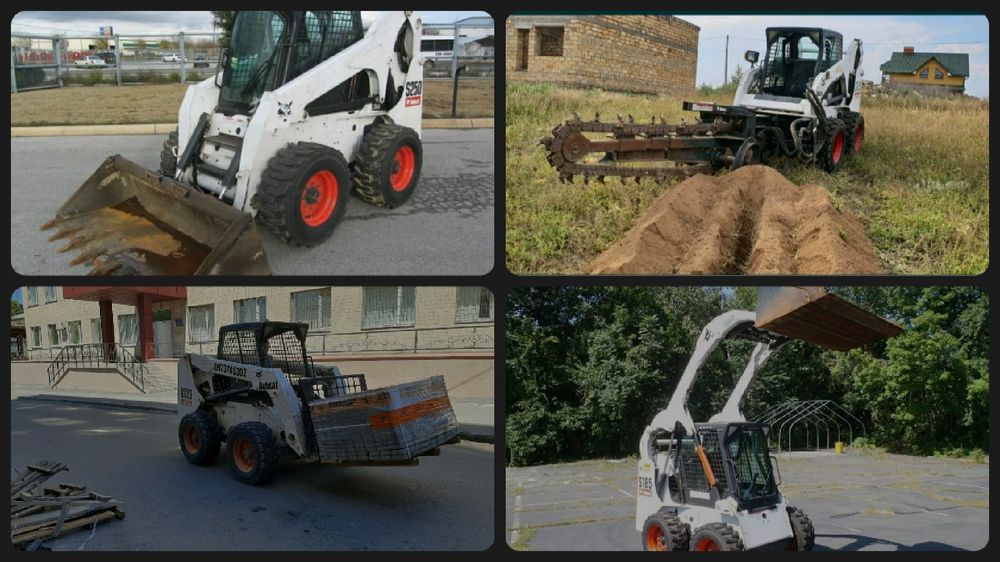 Бобкет навантажувач бобкат погрузчик вили мусор bobcat