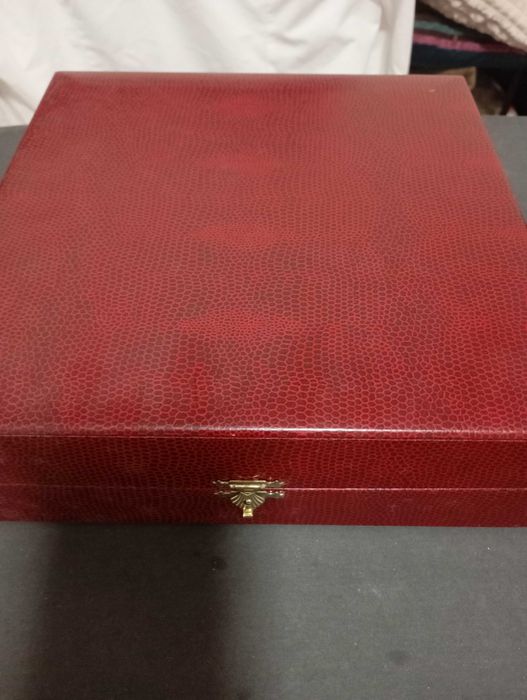 Conjunto batizado 5 peças prata 800-Novo em estojo
