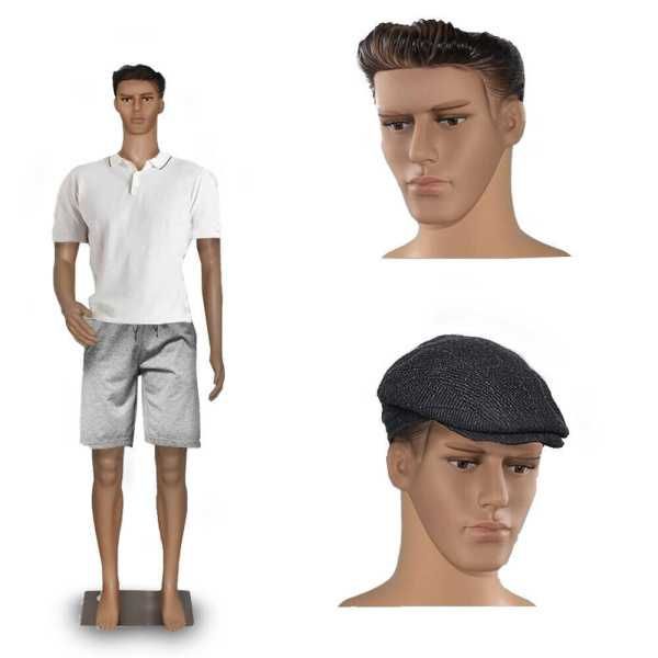 Manekin Męski Pełnopostaciowy – Solidna Konstrukcja, Regulacja Pozycji