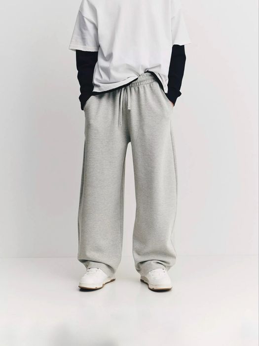Широкі Штани Pull&Bear Balloon Fit Оригінал Чоловічі Спортивні Брюки Джогери Широкие Мужские Спортивные Серые