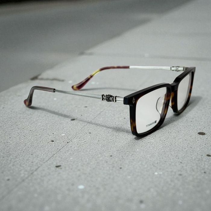 Okulary gotyckie oprawki acetat tytan tortoise