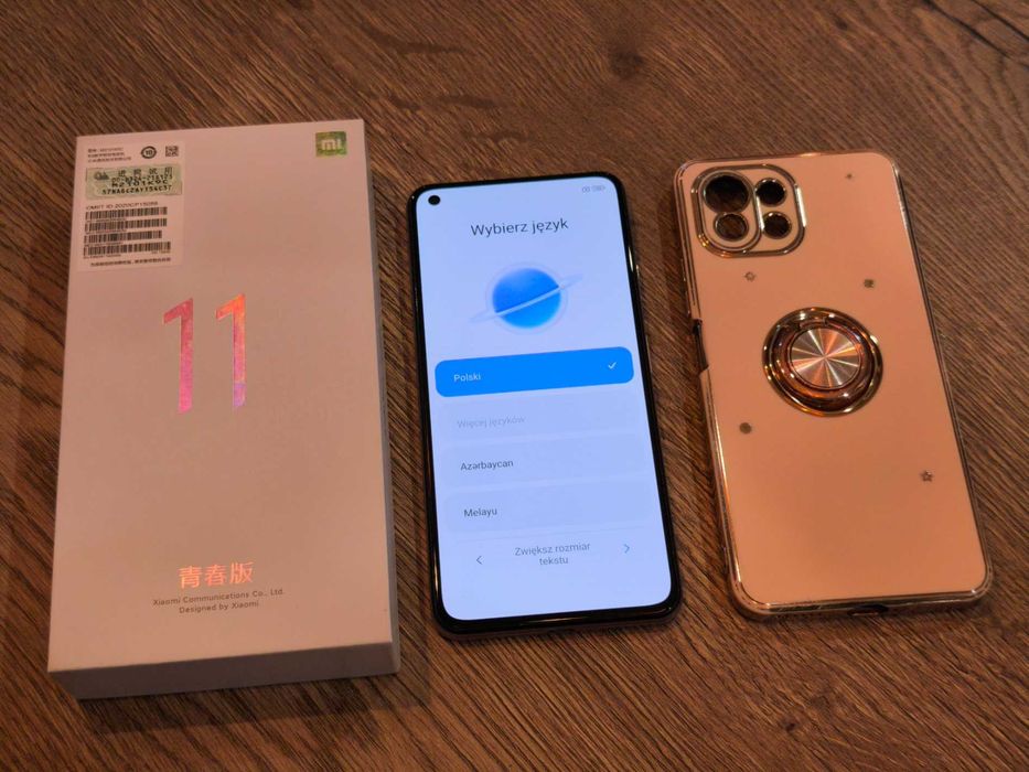 Xiaomi Mi 11 Lite 5G 128GB piękny róż - stan idealny + ETUI