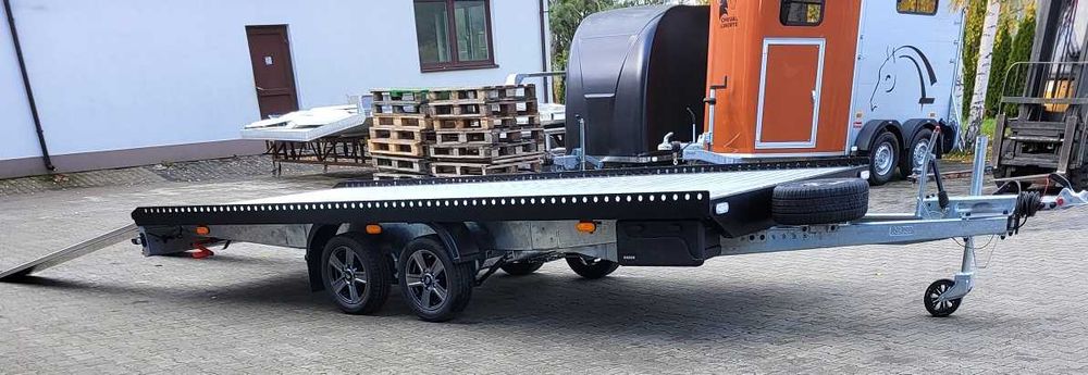 Laweta - przyczepa 5 x 2,1 DMC 3000 kg , najazdy 2,5 aluminiowe ,  100% LED