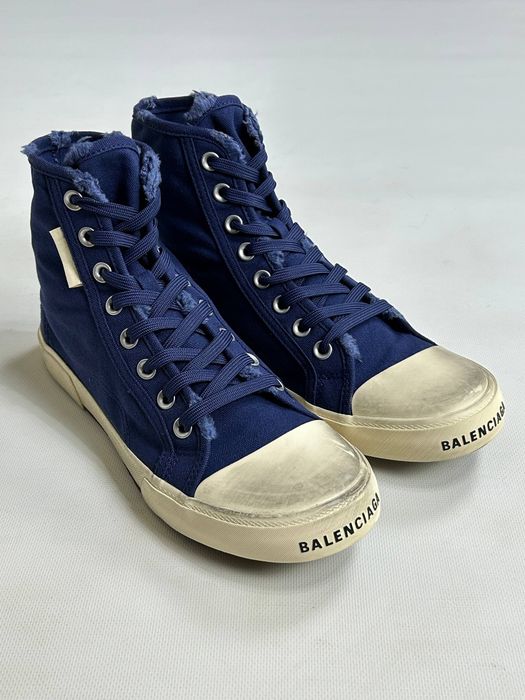 Balenciaga Paris Blue shoes кеди кросівки кроссовки сині 44 43 42 41