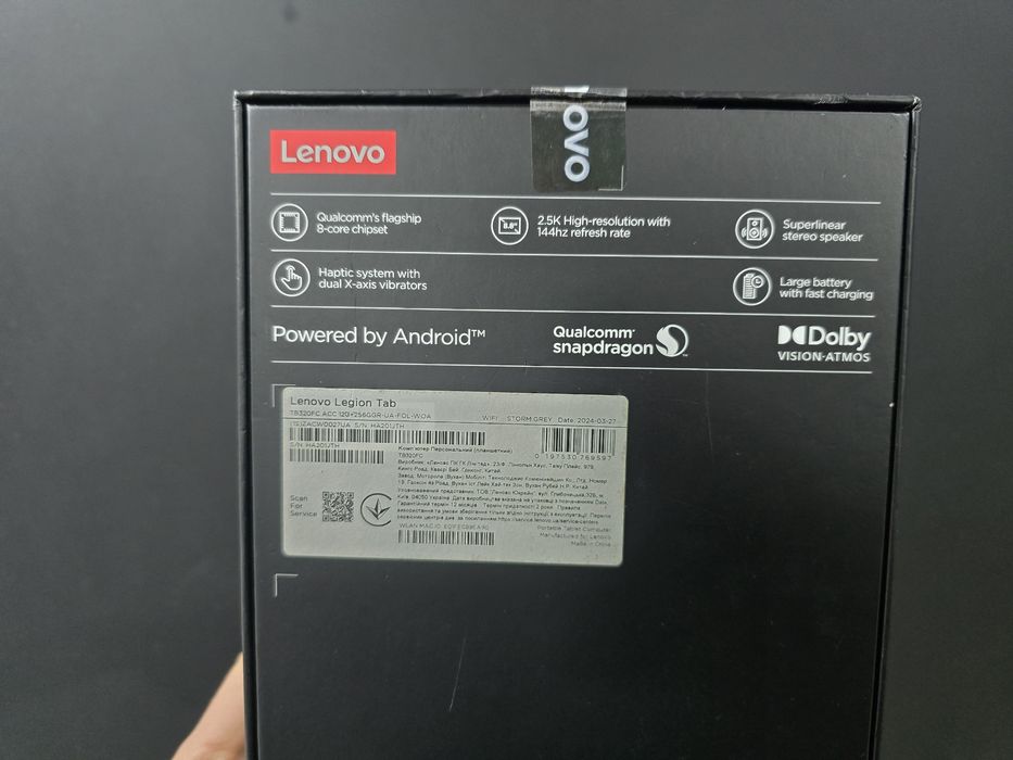 Lenovo Legion Tab | 2.5K 144Hz | Snapdragon 8+ Gen 1 | Стан Нового
