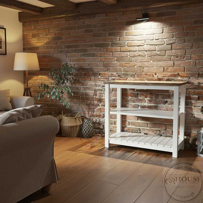 Konsola rustykalna z półką 3 - powystawowa  OKAZJA !!