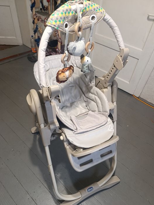 Стульчик для кормления Chicco polly Magic, кожа.