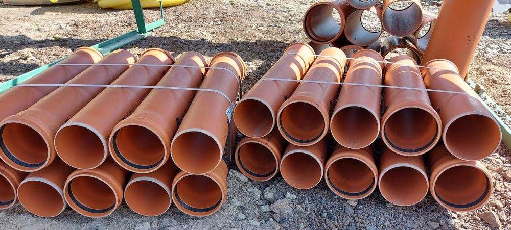 Rura kanalizacyjna PVC 110 pomarańczowa 1m rury kanalizacyjne Pabianice ...