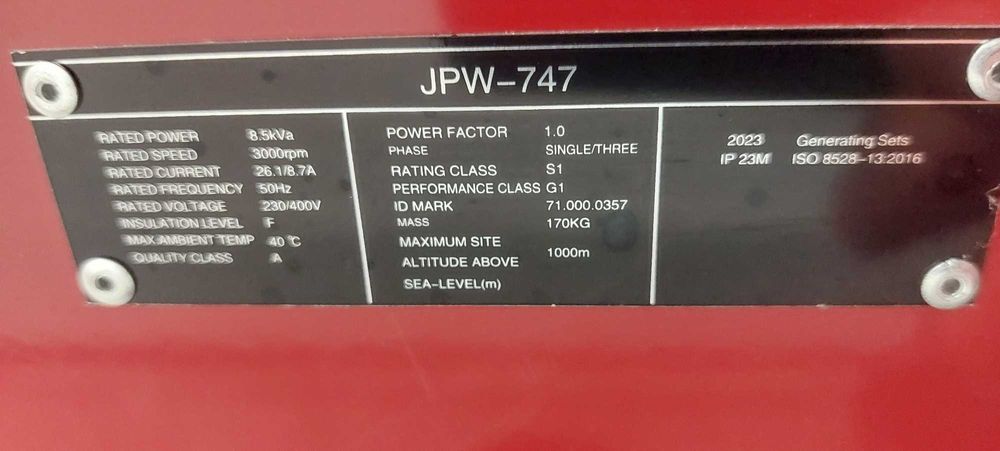 Gerador JET Profi-werk JPW-747