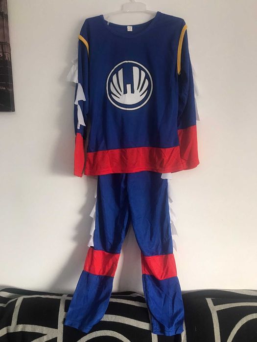 Fatos de carnaval disfarce de Ninja power ranger 11-14 anos