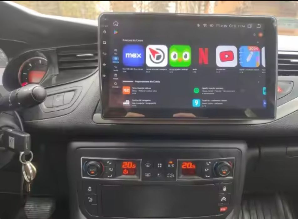 Rádio Citroën C5 Android 14 com GPS