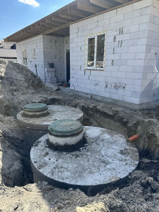 Септик під ключ, водовідведення, комунікації, каналізації під ключ