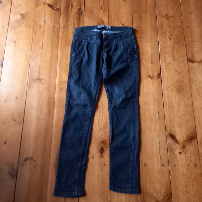 czarne spodnie jeans S