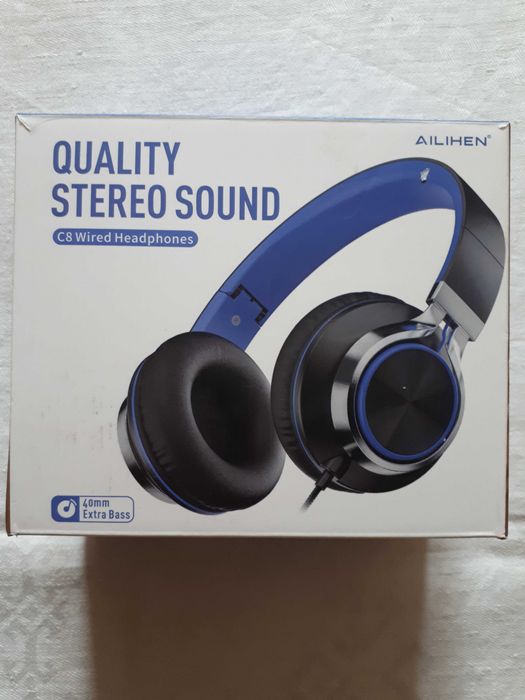 Дротові накладні навушники Ailihen C8 Wired Headphones