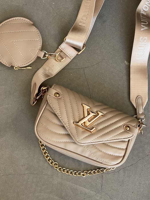 Сумка Louis Vuitton Wave / сумочка луї віттон бежева