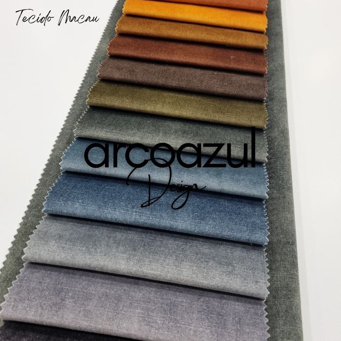 Tecido Estofo Macau Veludo Anti Dedadas By Arcoazul Design