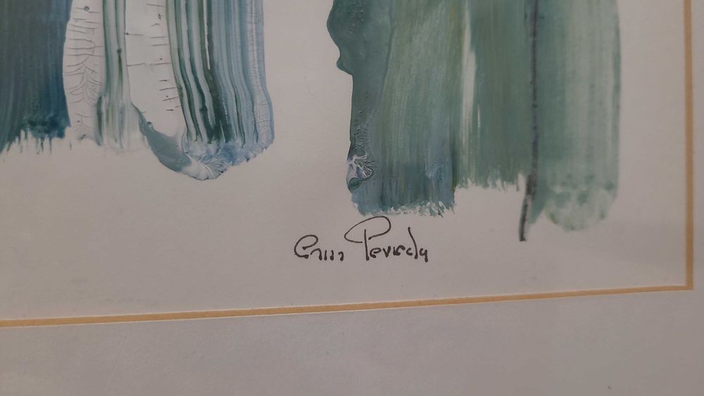 Pintura emoldurada