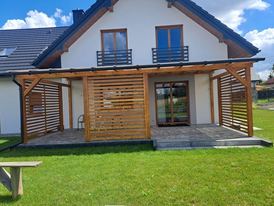 Pergole zadaszenie tarasu zabudowa tarasu wiaty tarasy drewniane