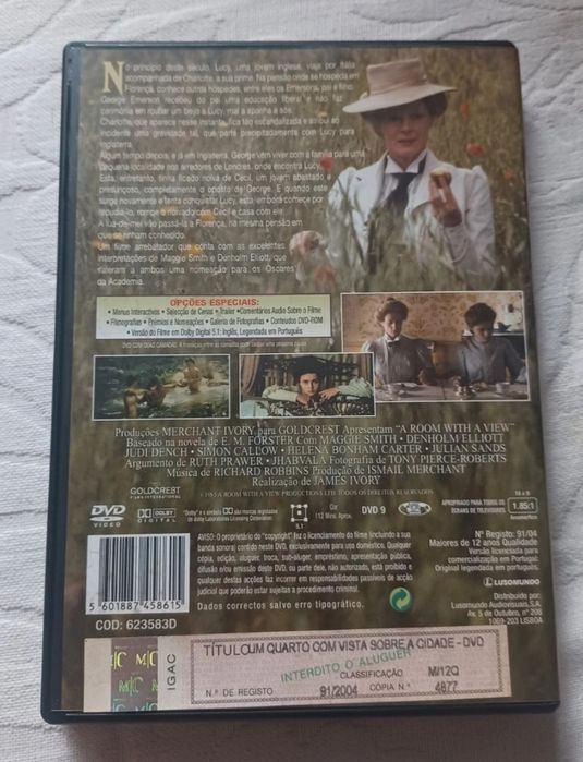 DVD quarto com vista para a cidade