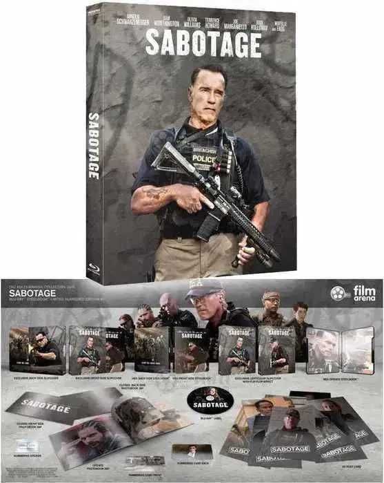 Steelbook Blu-ray Filmarena Exclusive Союзники / Расплата / Саботаж