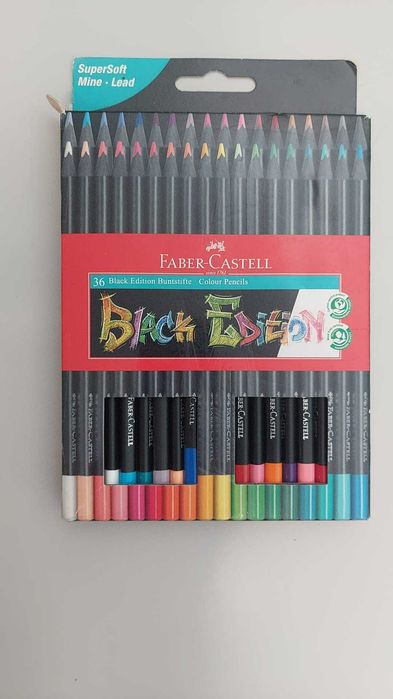 LAPIS DE COR- Faber-Castell Black Edition Caixa de 36
