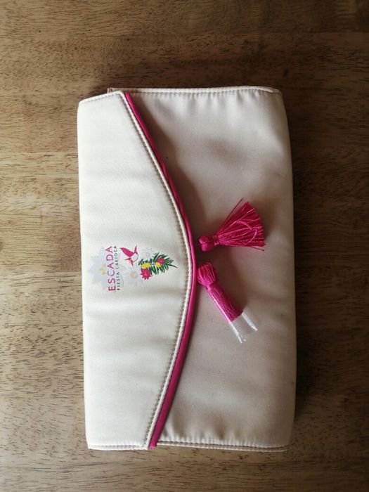 Mala necessaire clutch Escada 15x30cm
