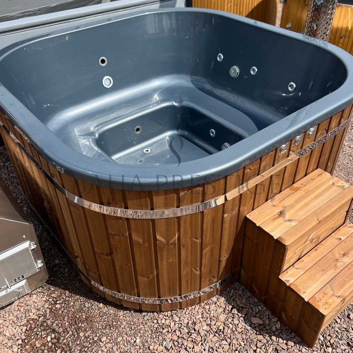 Balia Ogrodowa AKRYLOWA kwadratowa szara perła