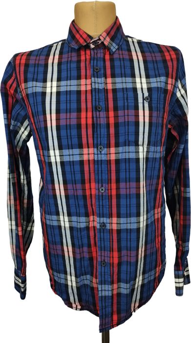 Pull & bear koszula w kratę modny design l