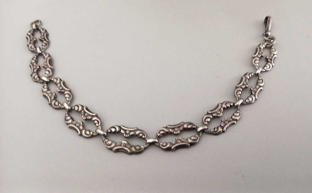 Art deco stara bransoletka srebro pr 3 antyk