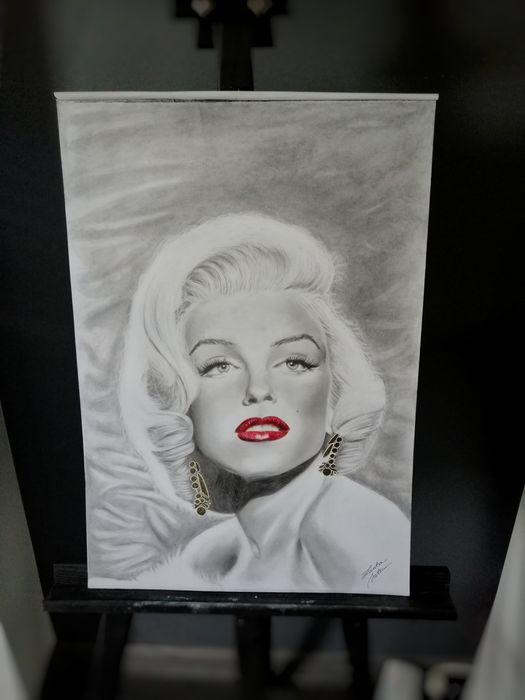 Rysunek Marilyn Monroe format A2