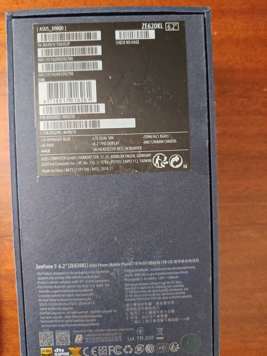 Smartphone ASUS ZenFone 5  6.2''