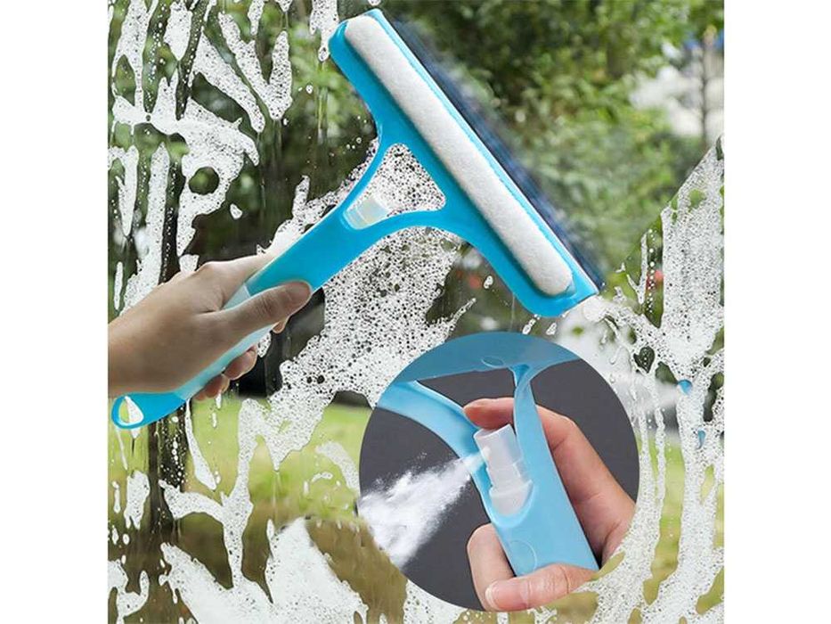 Ściągaczka myjka do okien szyb ze spryskiwaczem szczotka do kabin