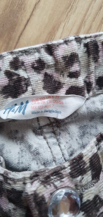 Spodnie dla dziewczynki H&M r.122