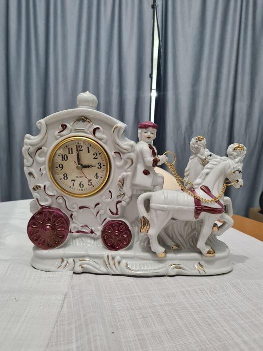 Relógio com imagem porcelana