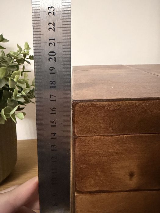 Caixa guarda joias / costura de madeira