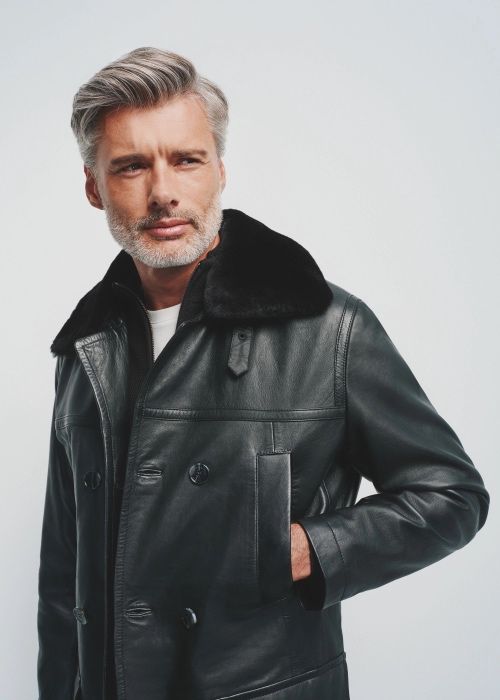 Дублянка натуральна чоловіча чорна