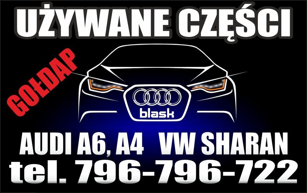 Używane części Ełk audi a6 c5 tdi 2.5 1.9 a4 a3 a8 vw sharan  BLASK