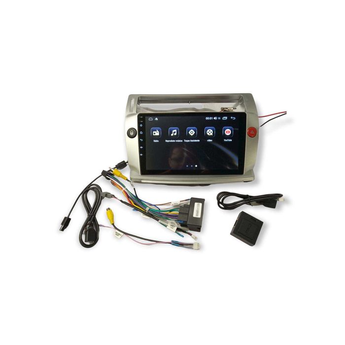 Rádio Citroen C4 - Android 13 – 2 DIN GPS WIFI - Novo Garantia
