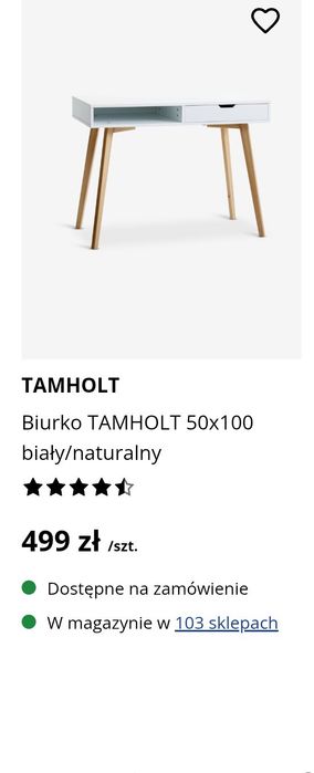 Biurko Jysk Tamholt