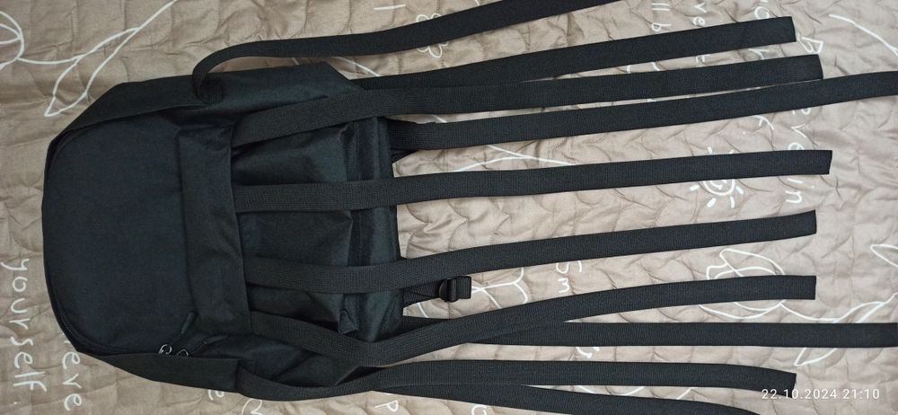 Рюкзак с лентами zxcursed backpack: 1 080 грн. - Городские