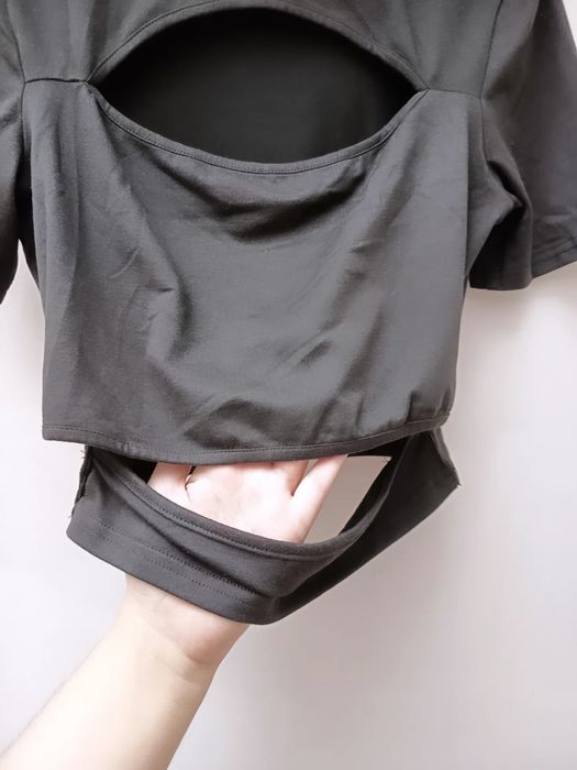 Top Preto de Manga curta