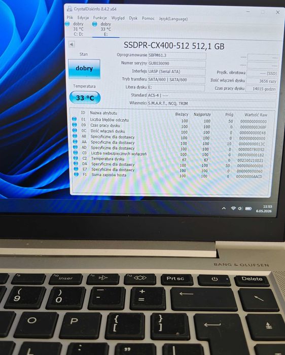 Dysk SSD GOODRAM 512GB 2,5" SATA lll CX400