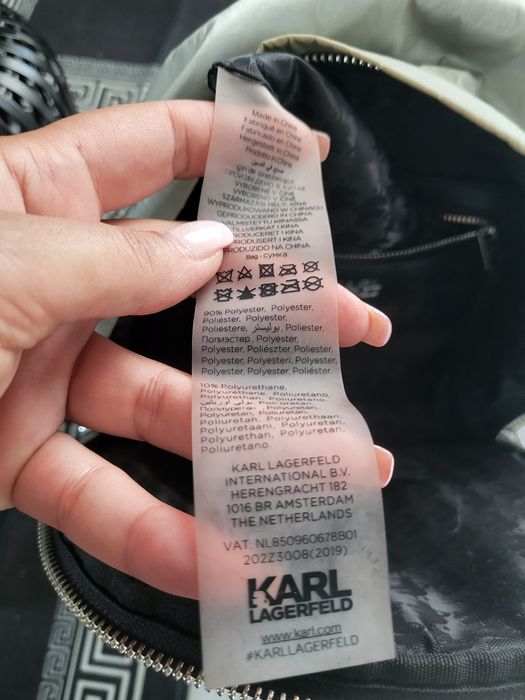 karl lagerfeld studio – plecak srebrny