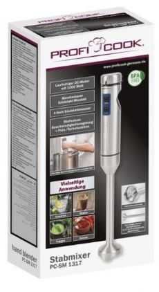 Blender ProfiCook 1000W PC-SM1317 stalowy