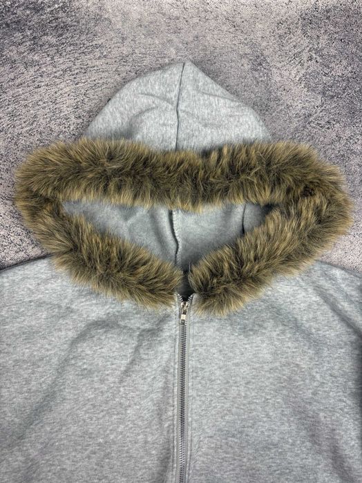 ‼️В УКРАЇНІ‼️ Зип худи Rick Owens type кофта с мехом | M L opium y2k