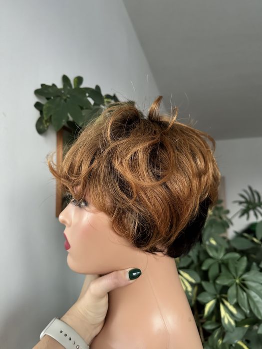 PROMOCJA Krotka peruka 100% wlosy naturalne